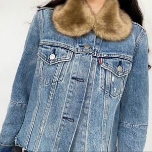 ASOS furry brown collar